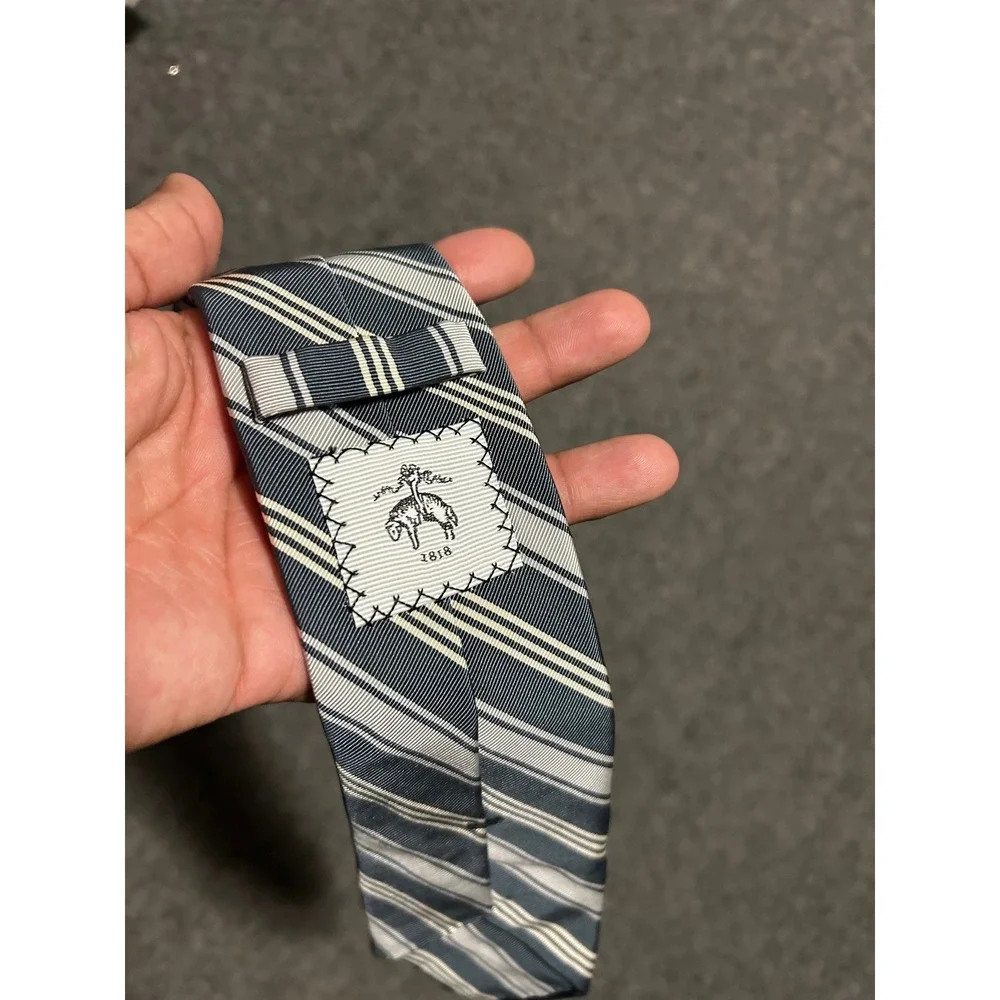 THOM BROWNE X BROOKS BROTHERS Necktie Black Fleece Diagonal Stripe read